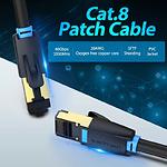 Зображення Кабель patch cord 15м S/FTP Black Vention (IKABN), Cat.8 #5 Фото Кабель patch cord 15м S/FTP Black Vention (IKABN), Cat.8 #5