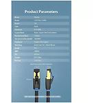 Зображення Кабель patch cord 15м S/FTP Black Vention (IKABN), Cat.8 #6 Фото Кабель patch cord 15м S/FTP Black Vention (IKABN), Cat.8 #6