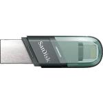 Фото USB Flash 64Gb SanDisk iXpand Flip Lightning Apple/USB3.0 Ice Mint (SDIX90N-064G-GN6NK)