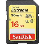 Фото SD HC 16Gb x 2 SanDisk Extreme Class 10 UHS-I U3 (SDSDXNE-016G-GNCI2) 90/40Mb/s, комплект 2 шт #1