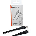 Фото Кабель Mibrand MI-32 Black (MIDC/321LB) USB/Lightning, 1м, 2A, Nylon Charging Line #3