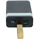 Фото Зовнішній акумулятор Power Bank XO PR129 Black, 20000mAh, 2x USB-A, QC 3.0, 22.5W, ліхтарик #1