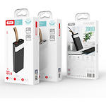 Фото Зовнішній акумулятор Power Bank XO PR129 Black, 20000mAh, 2x USB-A, QC 3.0, 22.5W, ліхтарик #2