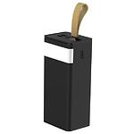 Фото Зовнішній акумулятор Power Bank XO PR130 Black, 40000mAh, 2x USB-A, QC 3.0, 22.5W, ліхтарик