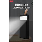 Фото Зовнішній акумулятор Power Bank XO PR130 Black, 40000mAh, 2x USB-A, QC 3.0, 22.5W, ліхтарик #3