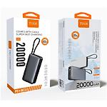 Фото Зовнішній акумулятор Power Bank WUW Y65 Black, 20000mAh, QC3.0, PD 65W #1