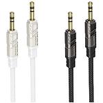 Фото Звуковий перехідник BOROFONE BL22 Black (6941991117725) 3.5mm male на 3.5mm male AUX Audio, 1м, TPE #3