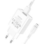 Фото Мережевий ЗП BOROFONE BA74A White (6974443388664) 1*USB-A, 2.1A + Cable micro-USB #2