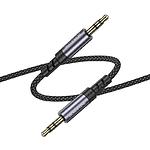 Фото Звуковий перехідник BOROFONE BL24 Grey (6941991118968) 3.5mm male на 3.5mm male AUX Audio, 1м, nylon #3