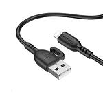 Фото Кабель BOROFONE BX91 Black (6974443389883) USB/Lightning, 1м, 2.4A, PVC, PVC connectors #2