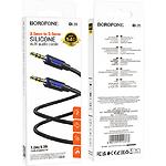 Зображення Кабель BOROFONE BL20 Black (6941991114373) Аудіо 3.5мм джек/3.5мм джек, AUX кабель 1м, silicone #1 Фото Кабель BOROFONE BL20 Black (6941991114373) Аудіо 3.5мм джек/3.5мм джек, AUX кабель 1м, silicone #1