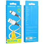 Зображення Кабель BOROFONE BX83 White (6974443386363) USB/Lightning, 1м, 2.4A, silicone #1 Фото Кабель BOROFONE BX83 White (6974443386363) USB/Lightning, 1м, 2.4A, silicone #1