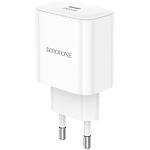 Фото Мережевий ЗП BOROFONE BA81A White (6941991108181) 1*USB-C, QC, PD 20W