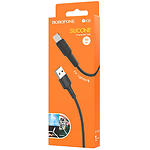 Зображення Кабель BOROFONE BX30 Black (6931474706867) USB/Lightning, 1м, 2.4A #1 Фото Кабель BOROFONE BX30 Black (6931474706867) USB/Lightning, 1м, 2.4A #1