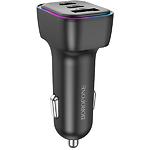 Зображення Автомобільний зарядний пристрій BOROFONE BZ28C Black (6941991110870) 2*USB-C+USB-A,PD60W,Fast Charge Фото Автомобільний зарядний пристрій BOROFONE BZ28C Black (6941991110870) 2*USB-C+USB-A,PD60W,Fast Charge