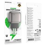 Фото Мережевий ЗП BOROFONE BAS53A Black (6941991116179) 1*USB-C, QC, PD20W #1