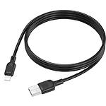 Фото Кабель BOROFONE BX113 Black (6941991115394) USB/Lightning, 1м, 2.4A, silicone #3