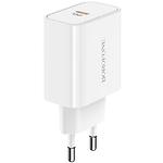 Фото Мережевий ЗП BOROFONE BA57A White (6931474745538) 1*USB-C, QC, PD20W