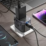 Фото Мережевий ЗП BOROFONE BAC12 Black (6941991117152) 2*USB-A + USB-C, 12W, вилки US,EU,UK,AUS #7