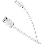 Фото Кабель BOROFONE BX14 White (6957531089988) USB/Micro-USB, 1м, 2.4A, PVC, TPE connectors