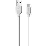 Кабель BOROFONE BX14 White (6957531090397) USB/Type-C, 3м, 2.4A, PVC, TPE connectors - фото