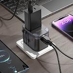 Фото Мережевий ЗП BOROFONE BAC13 Black (6941991117169) 2*USB-A + USB-C, QC3.0, PD 20W, вилки US,EU,UK,AUS #7