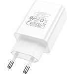 Фото Мережевий ЗП BOROFONE BA21A Pro White (6941991111402) 1*USB-C, QC, PD 20W #4