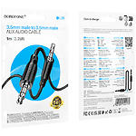 Зображення Кабель BOROFONE BL26 Black (6941991122170) Аудіо 3.5мм джек/3.5мм джек, AUX кабель 1м, TPE #1 Фото Кабель BOROFONE BL26 Black (6941991122170) Аудіо 3.5мм джек/3.5мм джек, AUX кабель 1м, TPE #1
