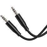 Зображення Кабель BOROFONE BL26 Black (6941991122170) Аудіо 3.5мм джек/3.5мм джек, AUX кабель 1м, TPE #5 Фото Кабель BOROFONE BL26 Black (6941991122170) Аудіо 3.5мм джек/3.5мм джек, AUX кабель 1м, TPE #5