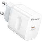 Фото Мережевий ЗП BOROFONE BA99A White (6941991121357) 1*USB-C, QC, PD 20W #2