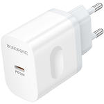 Фото Мережевий ЗП BOROFONE BA99A White (6941991121357) 1*USB-C, QC, PD 20W #4