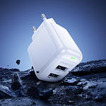 Фото Мережевий ЗП BOROFONE BAS41A White (6941991113758) 2*USB-A, 2.4A + Cable Lightning #8