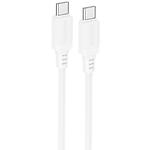 Кабель BOROFONE BX115 White (6941991119699) Type-C/Type-C, 1м, 60W - фото