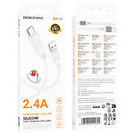 Фото Кабель BOROFONE BX115 White (6941991119651) USB/Micro-USB, 1м, 2.4A #1
