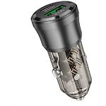 Фото Автомобільний зарядний пристрій BOROFONE BZ25 Black (6941991106965) USB-A+USB-C, QC3.0, PD20W, 38W