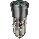 Фото Автомобільний зарядний пристрій BOROFONE BZ25 Black (6941991106965) USB-A+USB-C, QC3.0, PD20W, 38W #3