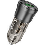 Фото Автомобільний зарядний пристрій BOROFONE BZ25 Black (6941991106965) USB-A+USB-C, QC3.0, PD20W, 38W #5