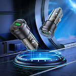 Фото Автомобільний зарядний пристрій BOROFONE BZ25 Black (6941991106965) USB-A+USB-C, QC3.0, PD20W, 38W #8