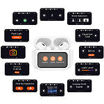 Фото BOROFONE BW76 Brocade Champagne White (6941991114236) TWS Bluetooth гарнітура, ANC noise #6