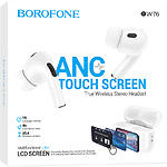 Фото BOROFONE BW76 Brocade Champagne White (6941991114236) TWS Bluetooth гарнітура, ANC noise #9