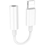 фото Звуковий перехідник BOROFONE BV21 White (6941991111143) Lightning male на 3.5mm female Audio