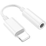 Фото Звуковий перехідник BOROFONE BV21 White (6941991111143) Lightning male на 3.5mm female Audio #2