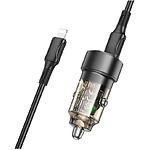 Фото Автомобільний зарядний пристрій BOROFONE BZ20 Black (6941991101564) USB-A+USB-C, QC3.0, PD20W, 38W #3