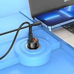 Фото Автомобільний зарядний пристрій BOROFONE BZ20 Black (6941991101564) USB-A+USB-C, QC3.0, PD20W, 38W #4