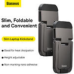 Фото Підставка під ноутбук Baseus Slim Laptop Kickstand Grey (LUZC000013) комплект 2 ніжок #10