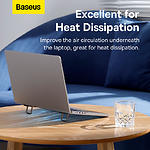 Фото Підставка під ноутбук Baseus Slim Laptop Kickstand Grey (LUZC000013) комплект 2 ніжок #14