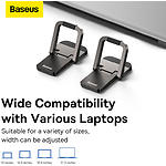 Фото Підставка під ноутбук Baseus Slim Laptop Kickstand Grey (LUZC000013) комплект 2 ніжок #15