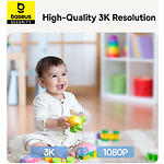 Фото Мережева камера Baseus Security P1 Indoor Camera 3K White EU(S0TV012132) WiFi,2560*1440,360°,MicroSD #10