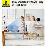 Фото Мережева камера Baseus Security P1 Indoor Camera 3K White EU(S0TV012132) WiFi,2560*1440,360°,MicroSD #12