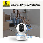 Фото Мережева камера Baseus Security P1 Indoor Camera 3K White EU(S0TV012132) WiFi,2560*1440,360°,MicroSD #13